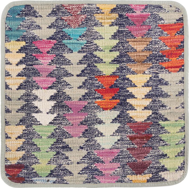 Afghanska mattan Kilim Afghan Kuddfodral 45x45 45x45, Persisk matta Knuten för hand
