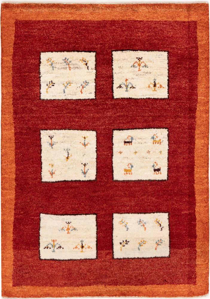 Tapis persan Persan Gabbeh Zagros 121x84 121x84, Tapis persan Noué à la main