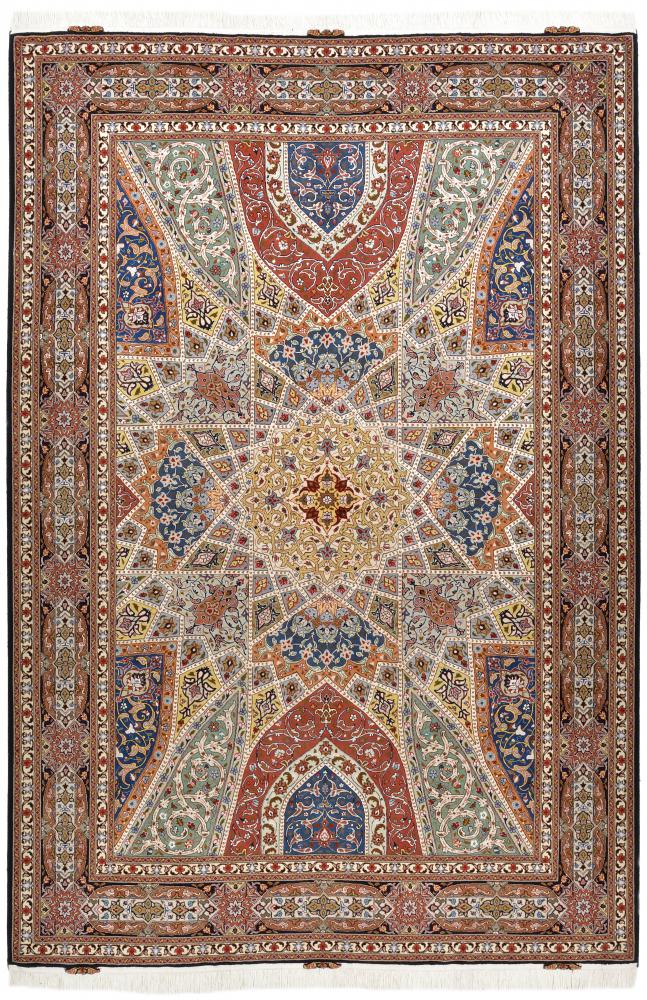 Tapete persa Tabriz 50Raj 309x208 309x208, Tapete persa Atado à mão