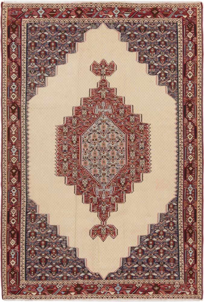 Tapete persa Kilim Senneh 301x199 301x199, Tapete persa Atado à mão
