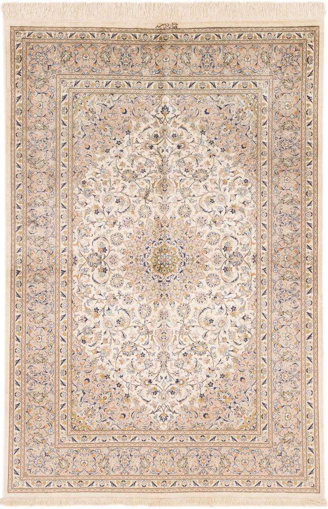 Persian Rug Keshan Silk Warp 190x124 190x124, Persian Rug Knotted by hand