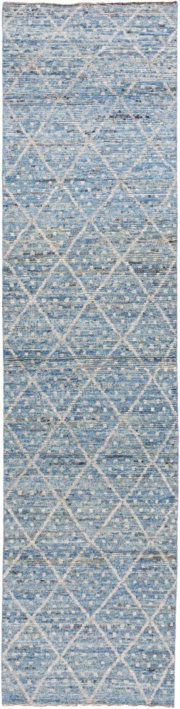 Afghan rug Berber Design 387x94 387x94, Persian Rug Knotted by hand