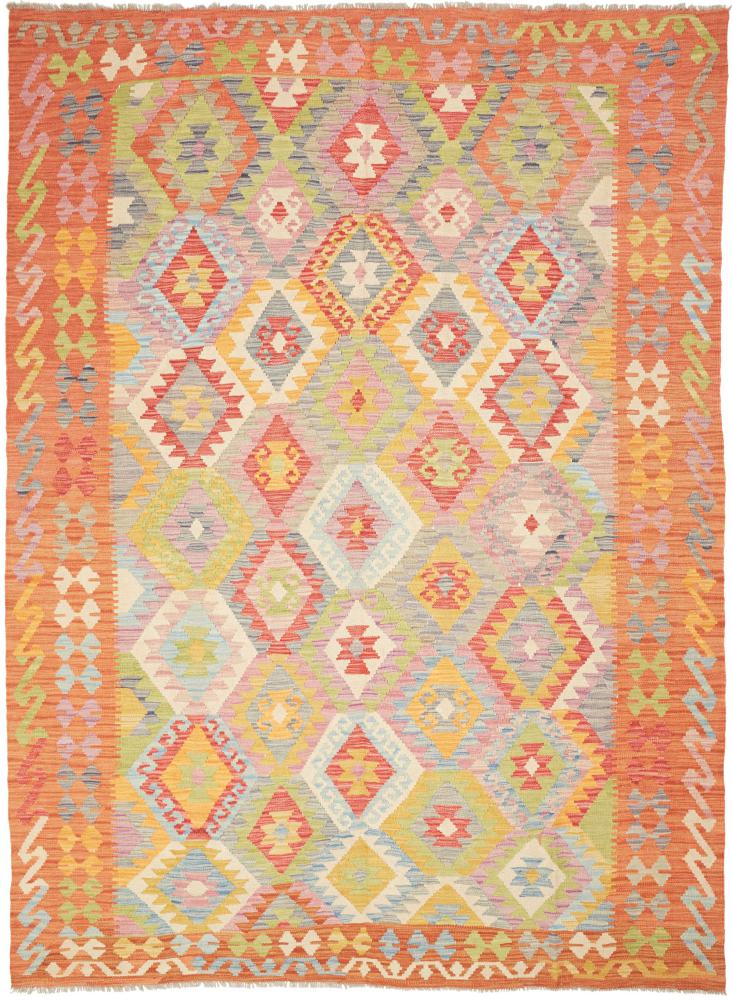 Afghan rug Kilim Afghan 252x183 252x183, Persian Rug Woven by hand