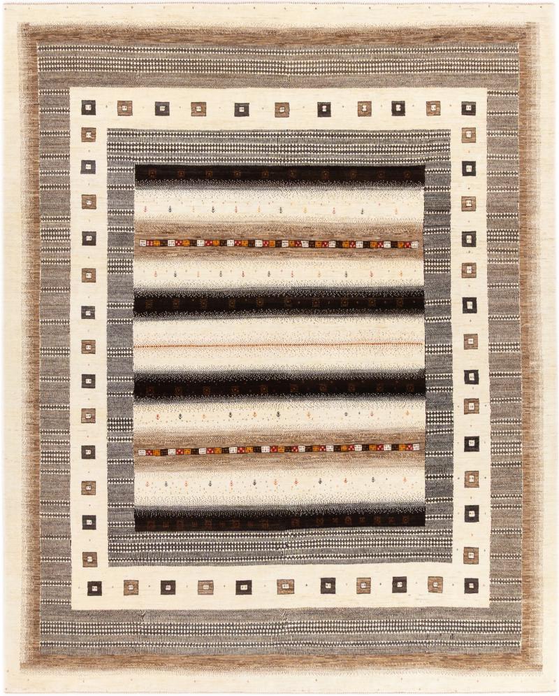 Persian Rug Persian Gabbeh Loribaft Atash 12'1"x9'11" 12'1"x9'11", Persian Rug Knotted by hand