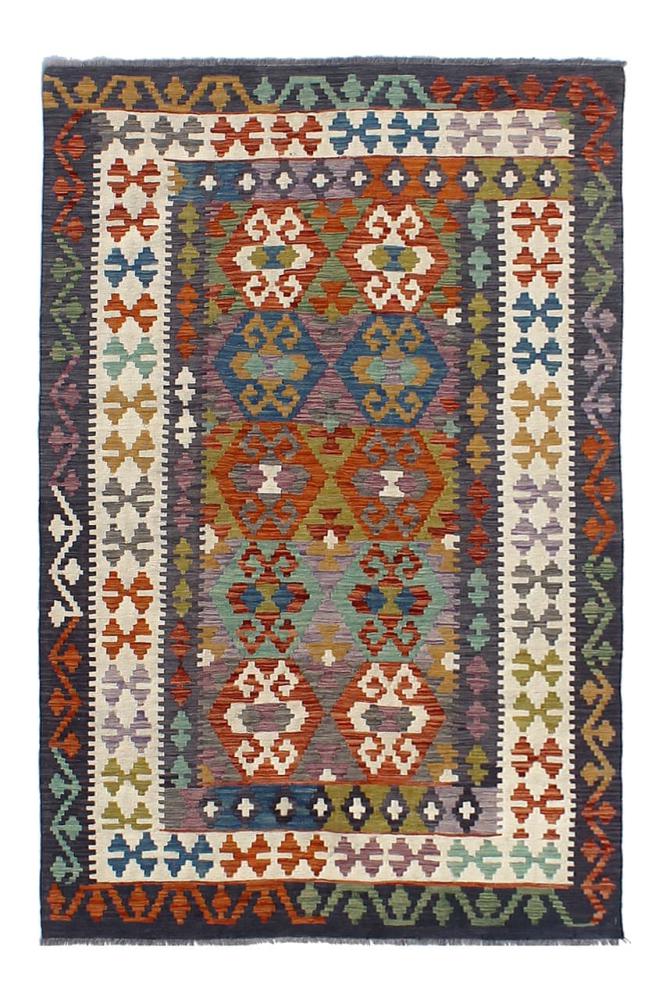Afghan rug Kilim Afghan 8'0"x5'9" 8'0"x5'9", Persian Rug Woven by hand