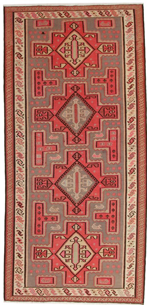 Tapete persa Kilim Fars Azerbaijan Antigo 371x181 371x181, Tapete persa Tecido à mão