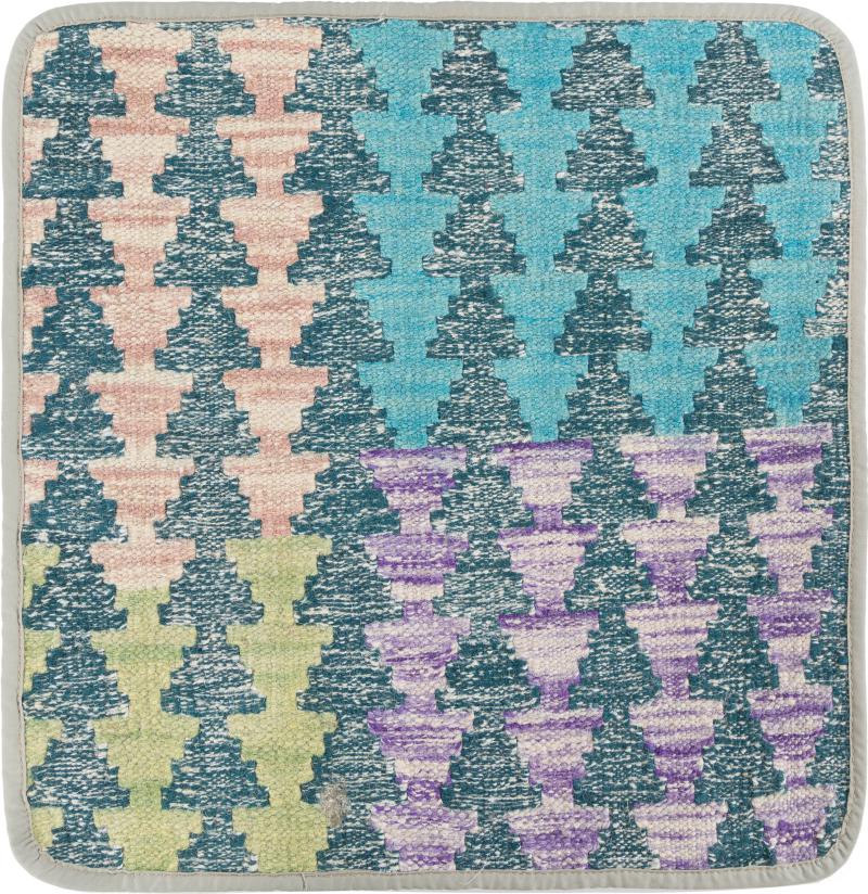 Afghanska mattan Kilim Afghan Kuddfodral 45x45 45x45, Persisk matta Knuten för hand