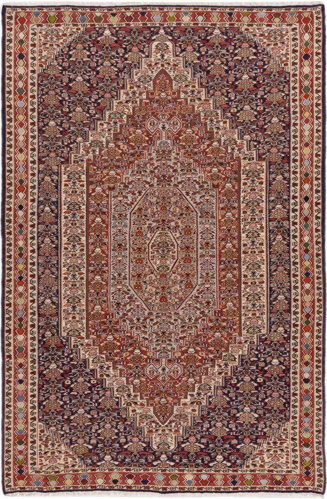 Tapete persa Kilim Senneh 307x204 307x204, Tapete persa Atado à mão