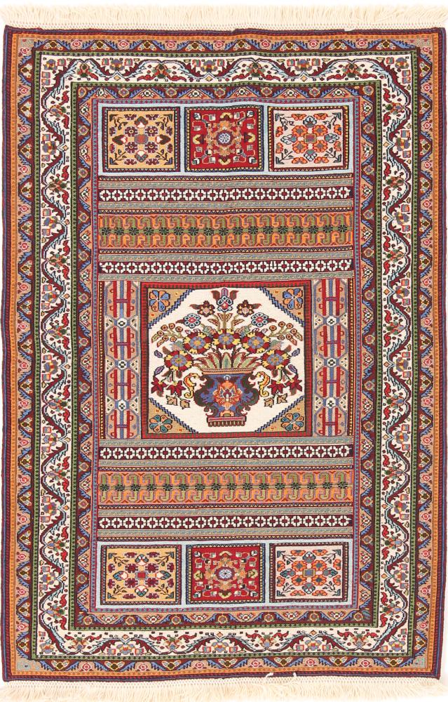 Tapete persa Kilim Soozani 124x82 124x82, Tapete persa Tecido à mão