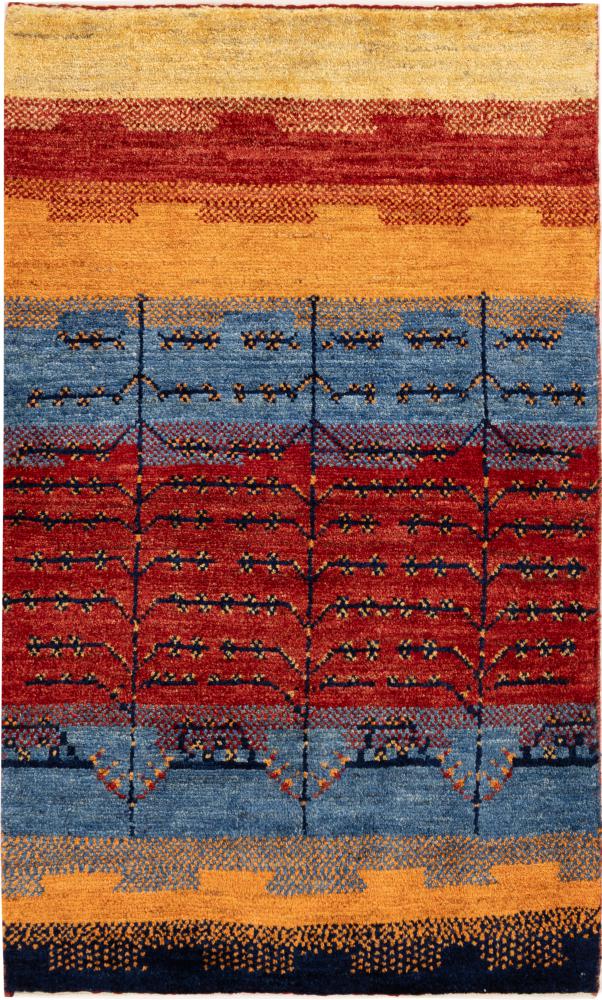 Tapis persan Persan Gabbeh Zagros 124x75 124x75, Tapis persan Noué à la main