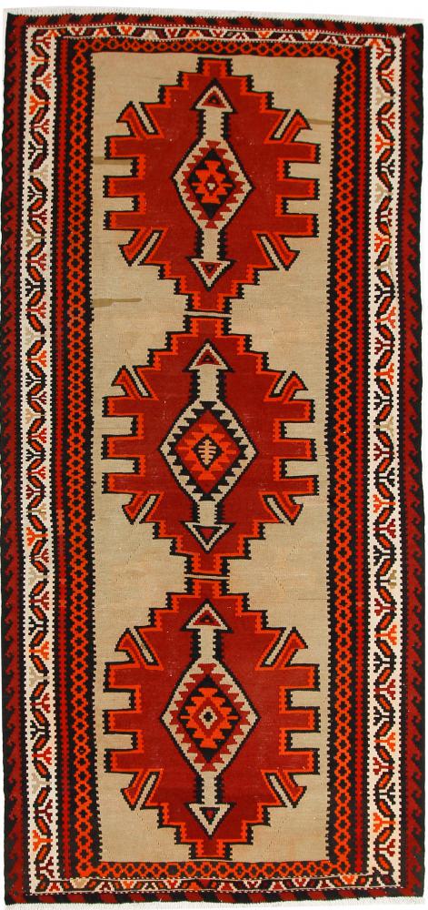 Tapete persa Kilim Fars Azerbaijan Antigo 303x144 303x144, Tapete persa Tecido à mão