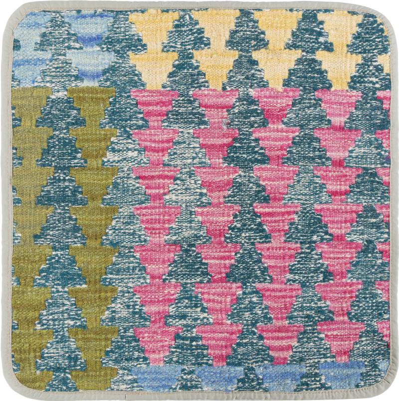 Afghanska mattan Kilim Afghan Kuddfodral 45x45 45x45, Persisk matta Knuten för hand