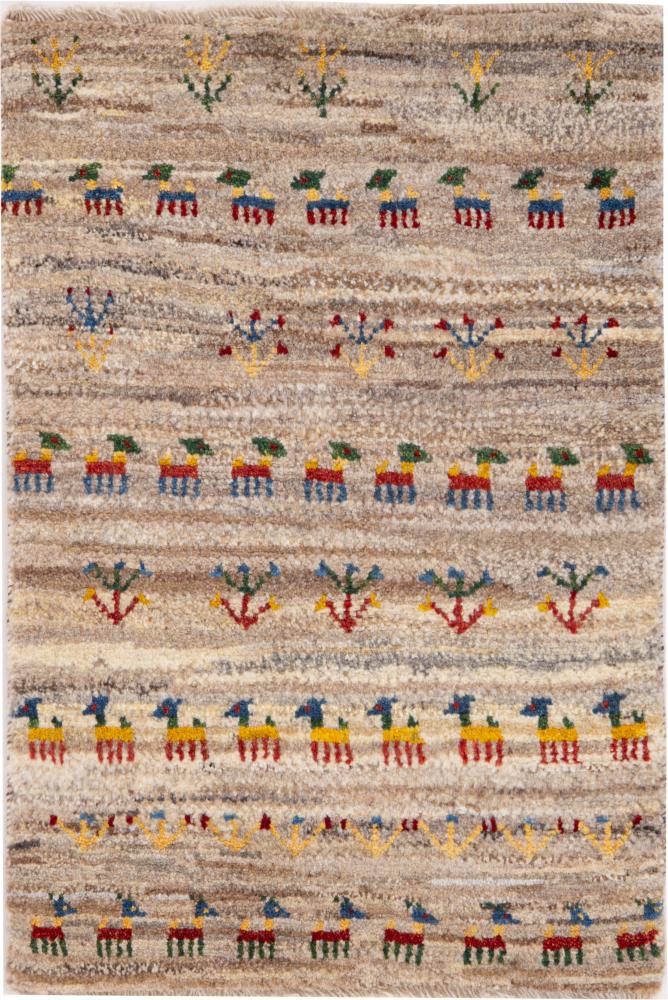 Persian Rug Persian Gabbeh Nomad 84x59 84x59, Persian Rug Knotted by hand