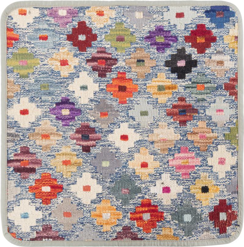 Afghanischer Teppich Kelim Afghan Kissenbezug 1'6"x1'6" 1'6"x1'6", Perserteppich Handgeknüpft