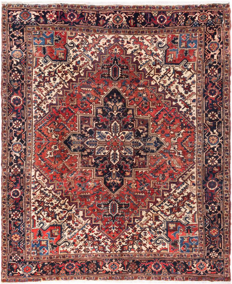 Persian rug Heriz Antique 313x263 313x263, Persian rug Hand-knotted