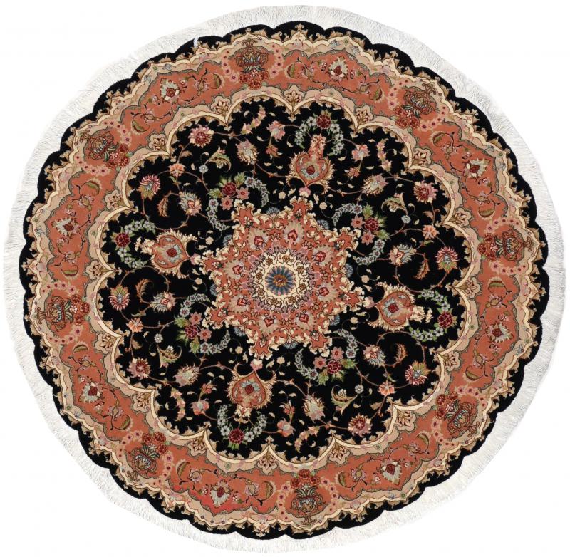 Tapete persa Tabriz 50Raj 151x149 151x149, Tapete persa Atado à mão