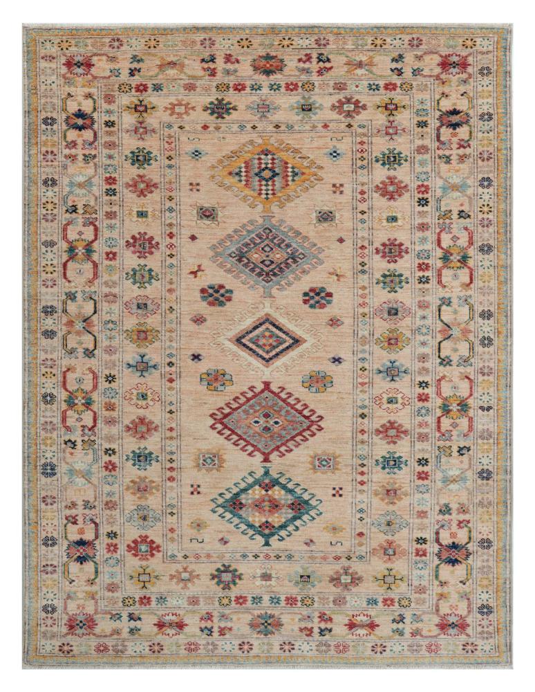 Pakistani rug Super Kazak 196x151 196x151, Persian Rug Knotted by hand