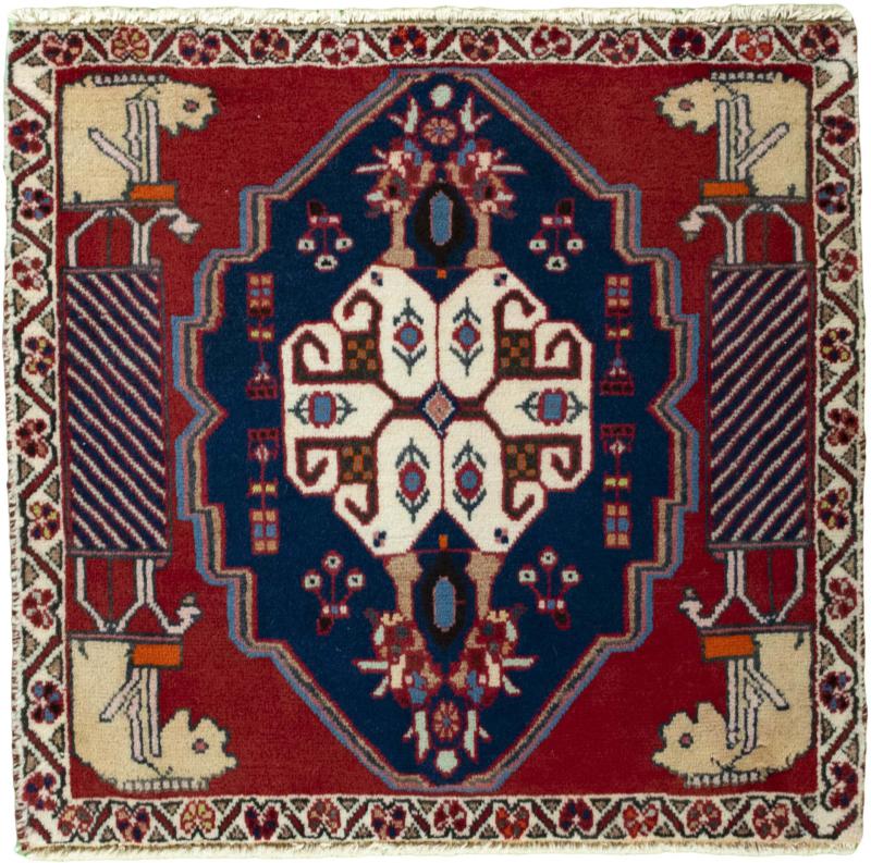 Persian Rug Shiraz 62x65 62x65, Persian Rug Knotted by hand