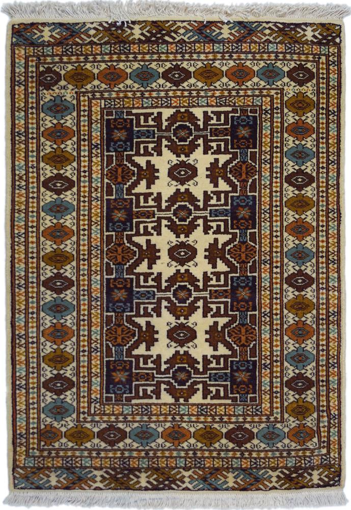 Alfombra persa Turkaman Semi Antiguo 91x69 91x69, Alfombra persa Anudado a mano