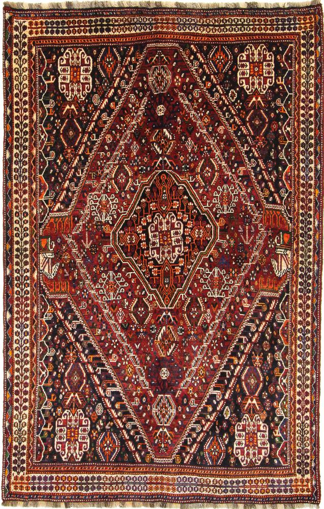 Persisk tæppe Ghashghai 251x163 251x163, Persisk tæppe Knyttet i hånden