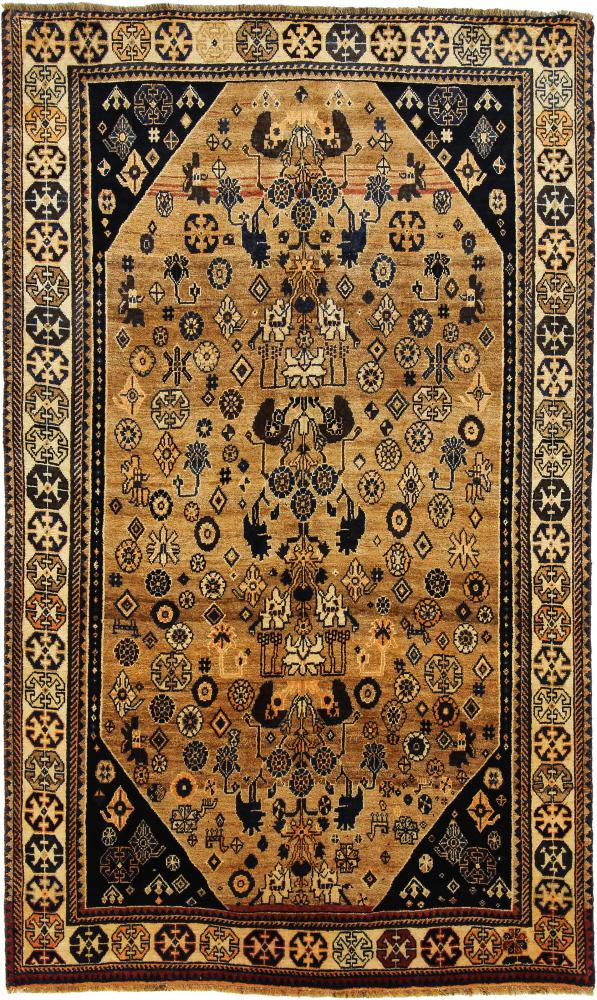 Persisk tæppe Ghashghai 244x158 244x158, Persisk tæppe Knyttet i hånden