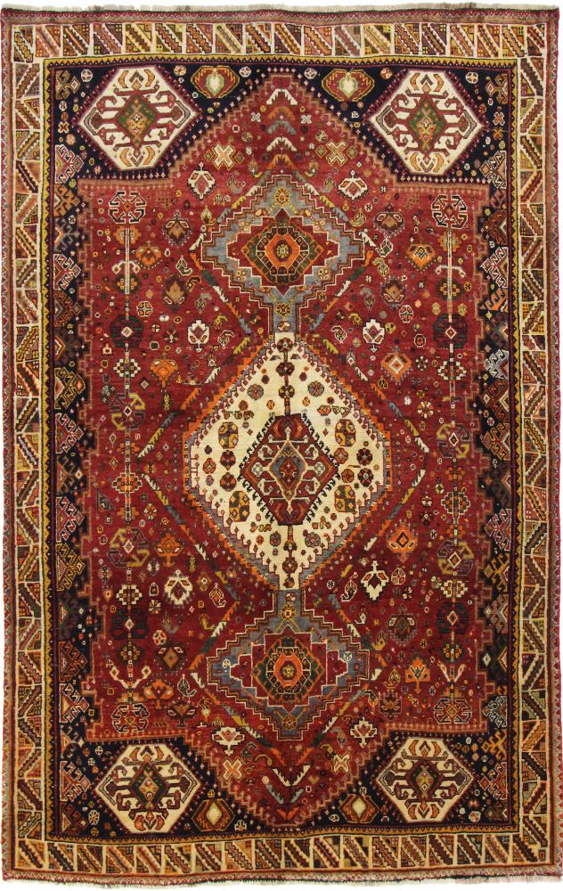 Persisk tæppe Ghashghai 262x166 262x166, Persisk tæppe Knyttet i hånden