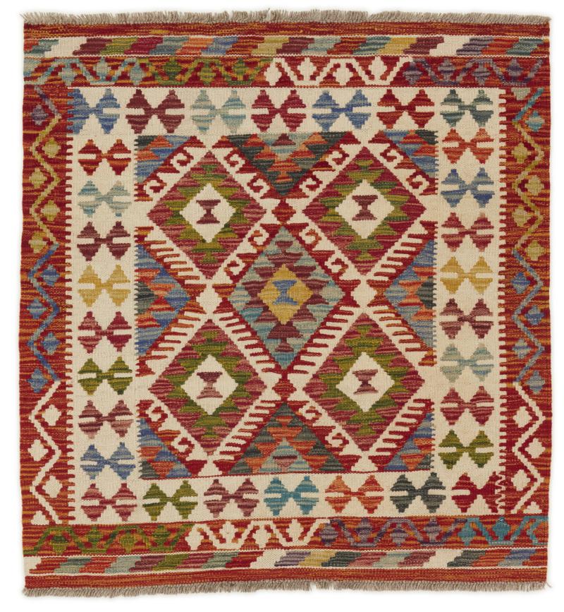 Pakistani rug Kilim Afghan 103x98 103x98, Persian Rug Woven by hand