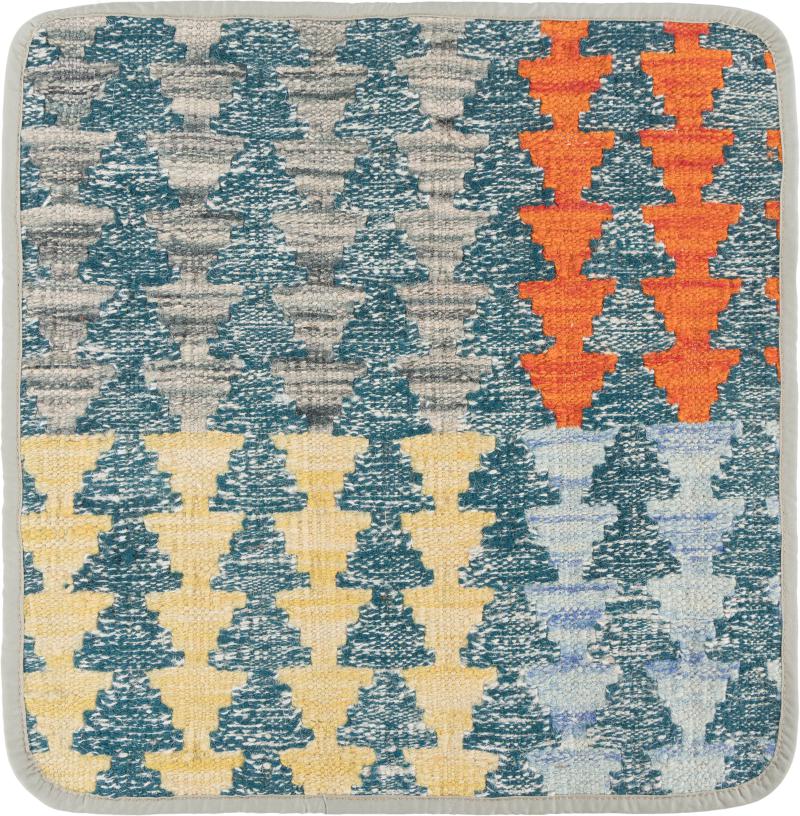Afghanischer Teppich Kelim Afghan Kissenbezug 1'6"x1'6" 1'6"x1'6", Perserteppich Handgeknüpft
