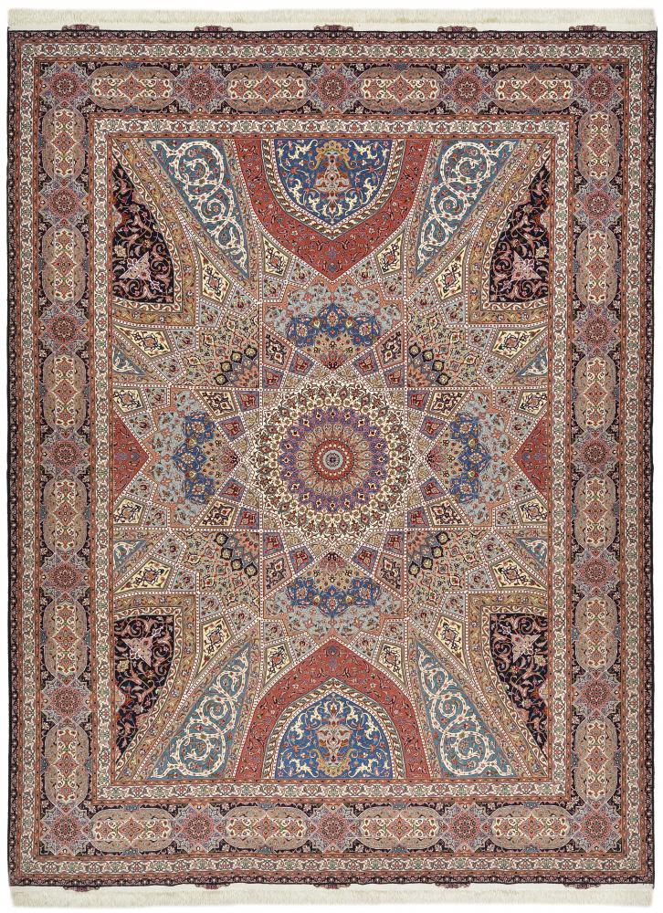 Tapete persa Tabriz 50Raj 391x302 391x302, Tapete persa Atado à mão