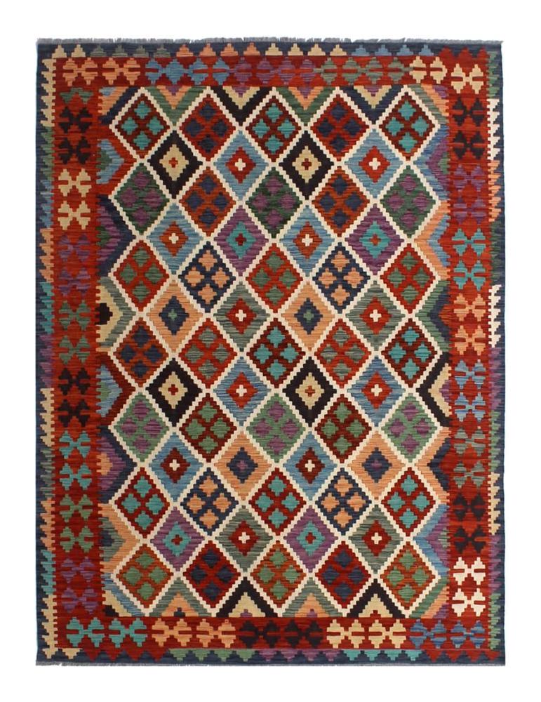 Afghan rug Kilim Afghan 7'9"x5'8" 7'9"x5'8", Persian Rug Woven by hand