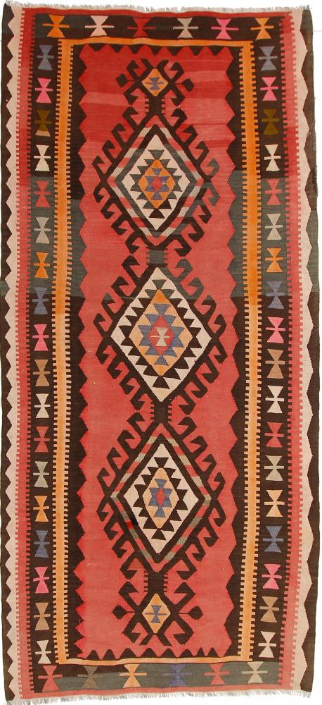 Tapete persa Kilim Fars Azerbaijan Antigo 289x134 289x134, Tapete persa Tecido à mão