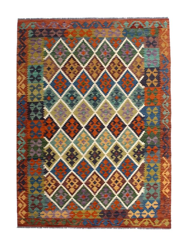 Afghan rug Kilim Afghan 7'11"x5'10" 7'11"x5'10", Persian Rug Woven by hand