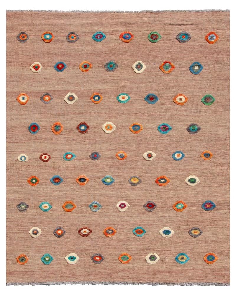 Alfombra afgana Kilim Afghan Nimbaft Edition 196x147 196x147, Alfombra persa Tejido a mano