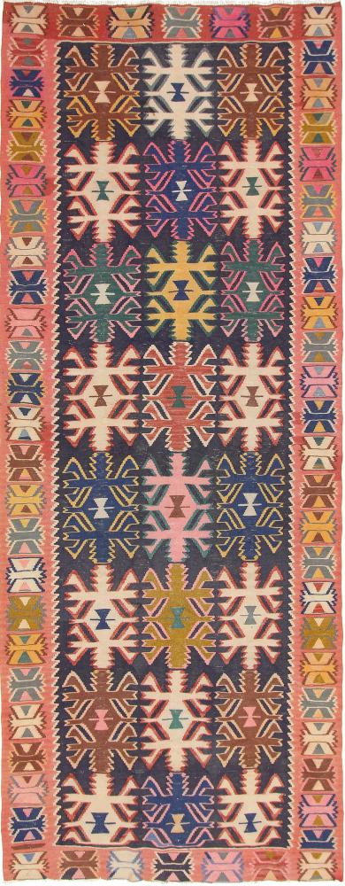 Tapete persa Kilim Fars Azerbaijan Antigo 377x148 377x148, Tapete persa Tecido à mão