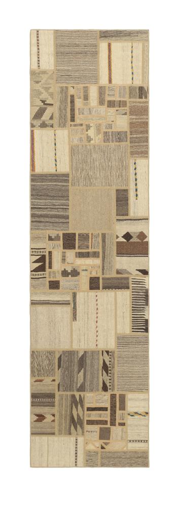 Persisk tæppe Kelim Patchwork 299x79 299x79, Persisk tæppe Håndvævet