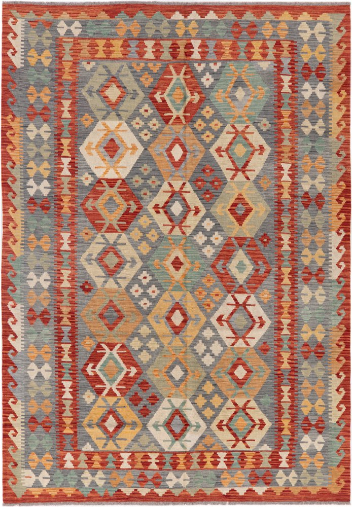 Afghaans tapijt Kilim Afghan 248x175 248x175, Perzisch tapijt Handgeweven