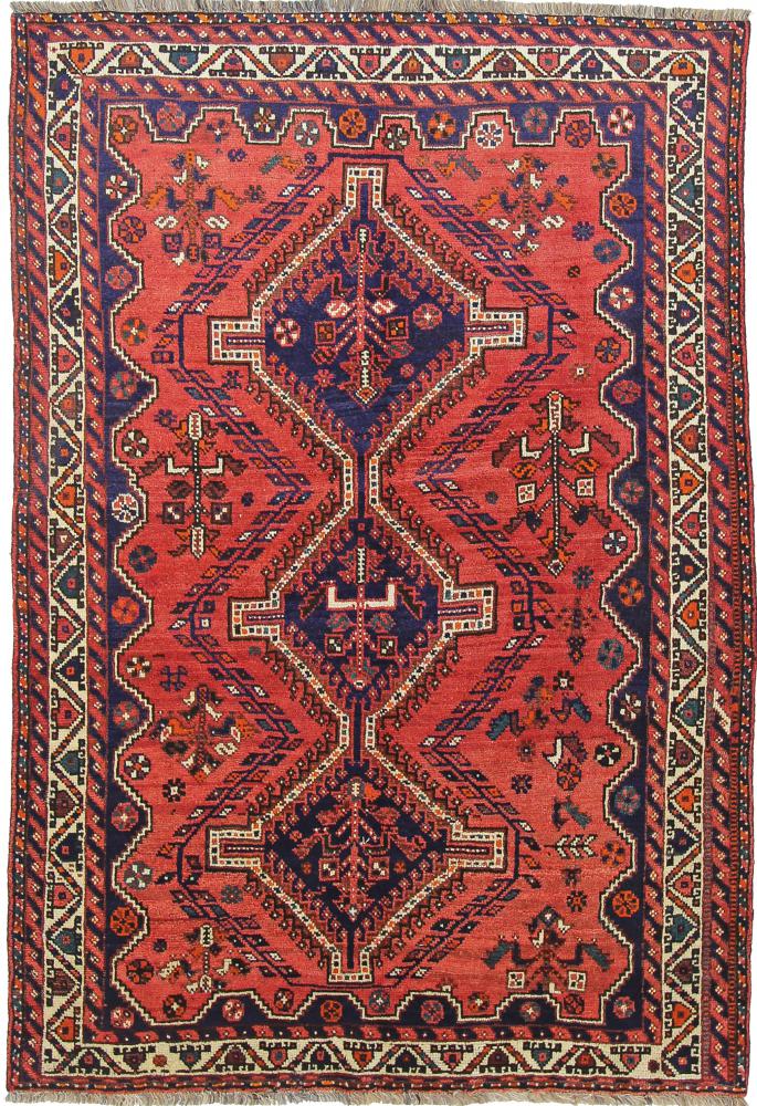 Persisk tæppe Ghashghai 261x177 261x177, Persisk tæppe Knyttet i hånden