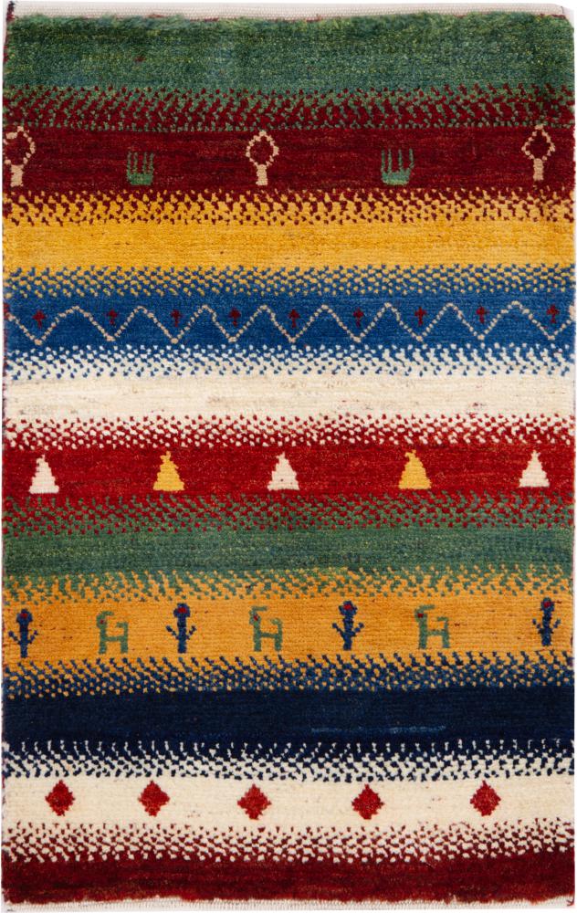 Persian Rug Persian Gabbeh Nomad 87x58 87x58, Persian Rug Knotted by hand