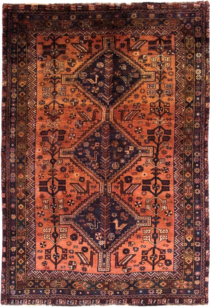 Persisk tæppe Shiraz 241x164 241x164, Persisk tæppe Knyttet i hånden