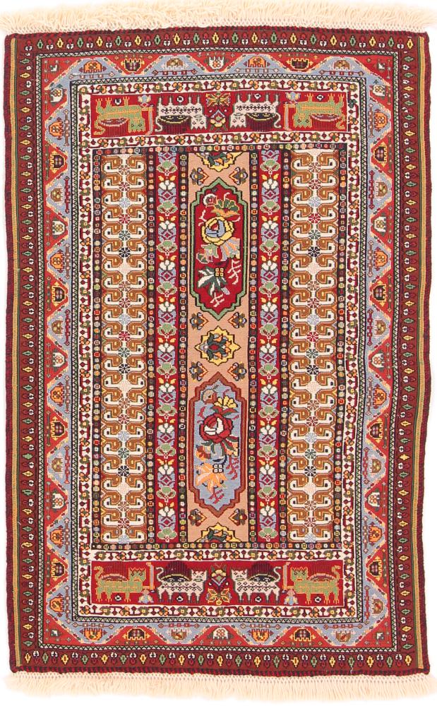 Persian Rug Kilim Soozani 98x63 98x63, Persian Rug Woven by hand