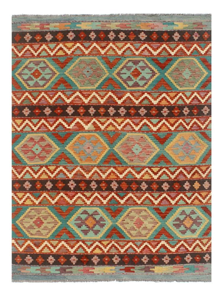 Afghan rug Kilim Afghan 7'10"x5'8" 7'10"x5'8", Persian Rug Woven by hand