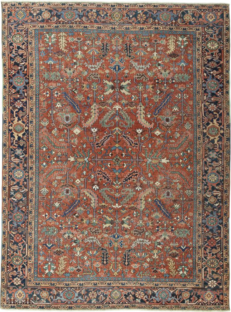 Περσικό χαλί Heriz πολύτιμα λόγω παλαιότητας 337x252 337x252, Περσικό χαλί Οι κόμποι έγιναν με το χέρι