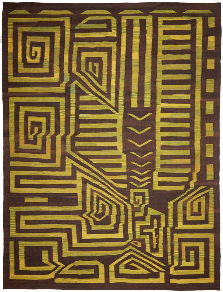 Tapete persa Kilim Fars 12'9"x9'10" 12'9"x9'10", Tapete persa Tecido à mão