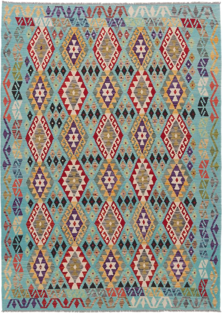 Tapete afegão Kilim Afegão 253x181 253x181, Tapete persa Tecido à mão