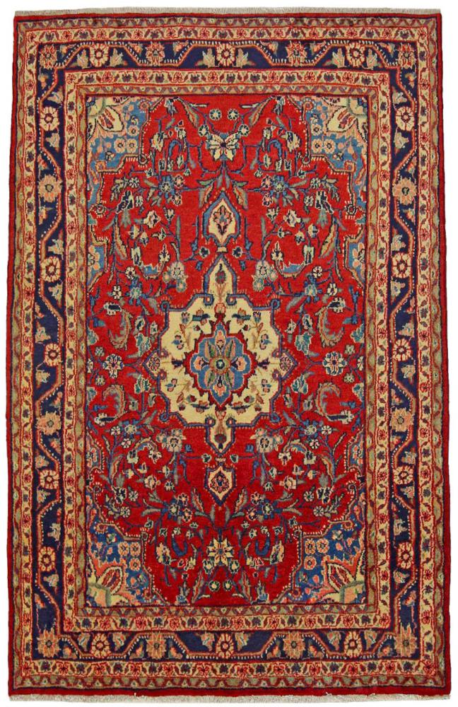 Persisk tæppe Hamadan 204x132 204x132, Persisk tæppe Knyttet i hånden