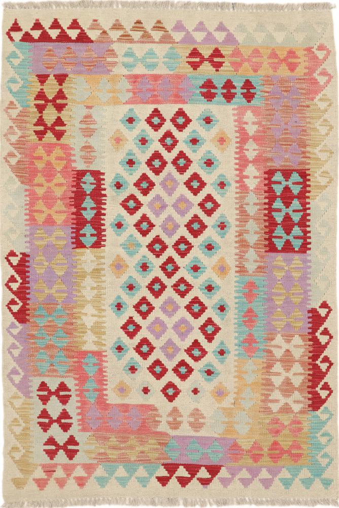 Tapete afegão Kilim Afegão Heritage 146x100 146x100, Tapete persa Tecido à mão