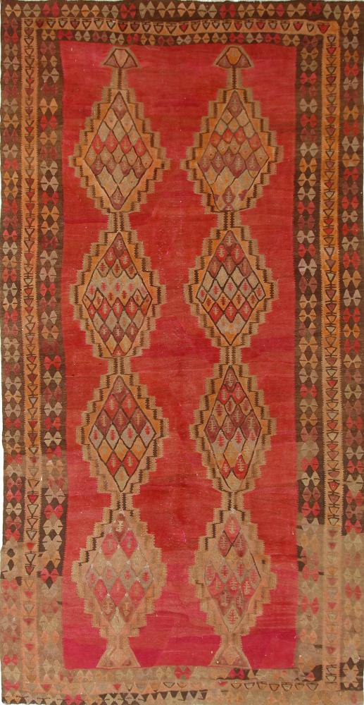 Tapete persa Kilim Fars Azerbaijan Antigo 401x203 401x203, Tapete persa Tecido à mão