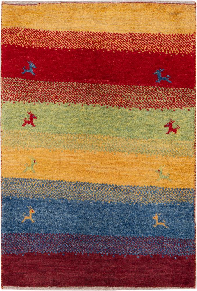 Persian Rug Persian Gabbeh Nomad 89x57 89x57, Persian Rug Knotted by hand