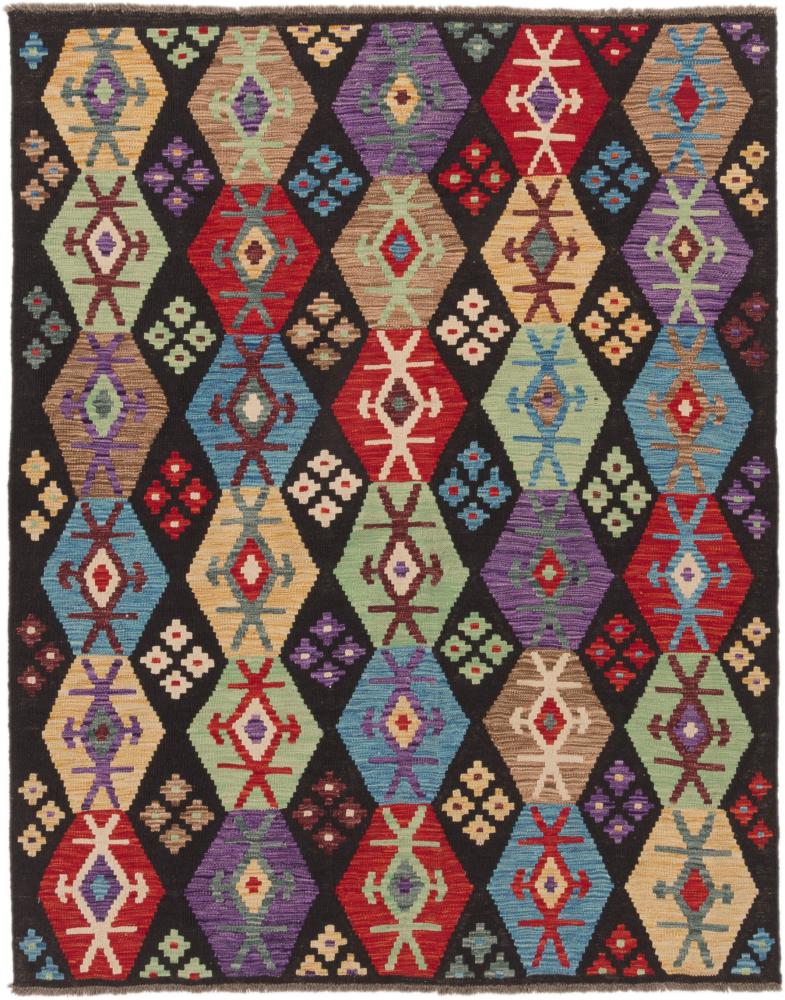 Tapete afegão Kilim Afegão 200x159 200x159, Tapete persa Tecido à mão