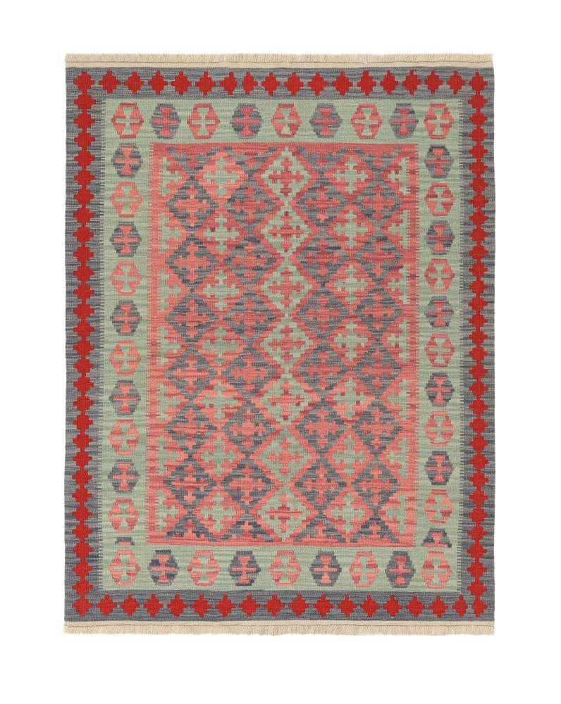 Persian Rug Kilim Fars 6'6"x5'1" 6'6"x5'1", Persian Rug Woven by hand